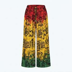 Nf Brand Printed Drawstring Wide-Leg Palazzo Pants